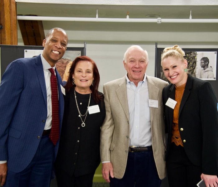 Beacon Academy staff with donors